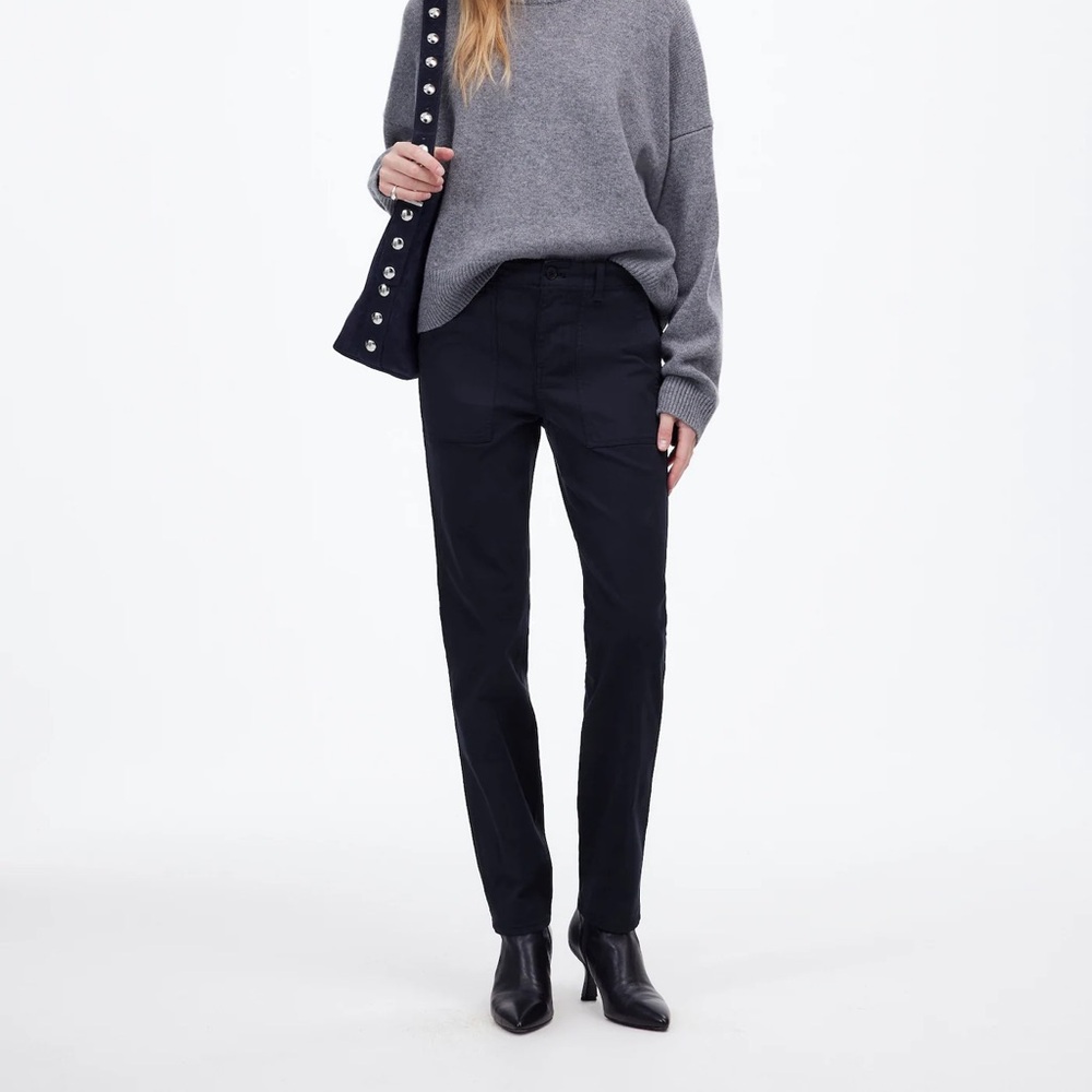Madewell Navy Slim Straight-Leg Utility Pant Chinos